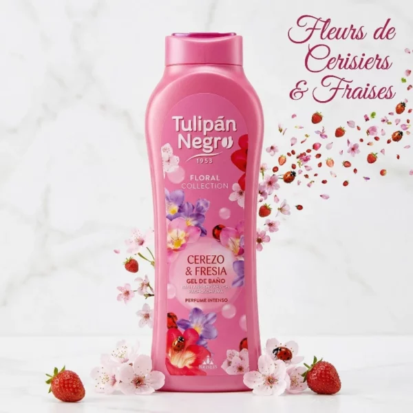 Gel Douche Tulipán Negro – Cerise & Fraise