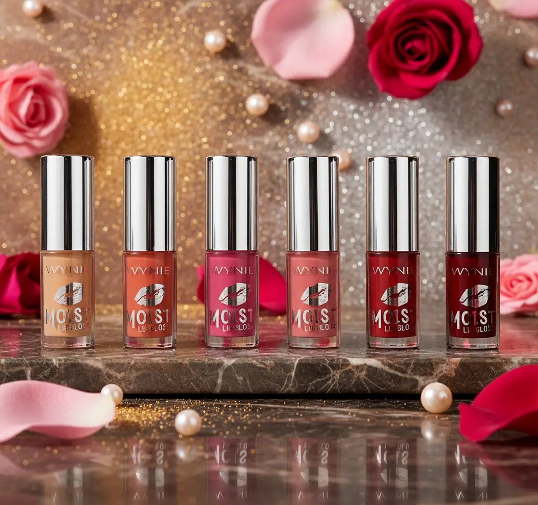 grossiste-gloss-en-flacon-wynie.webp Présentoir de 24 : Gloss à Lèvres Wynie – Moist Gloss – Image 1