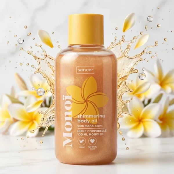 Sence | Huile corporelle Scintillante MONOÏ Beauty | 100 ml | x3