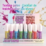 Présentoir de 24 : 💣 Juicy Bomb Lip Oil – Romantic Matte 💣