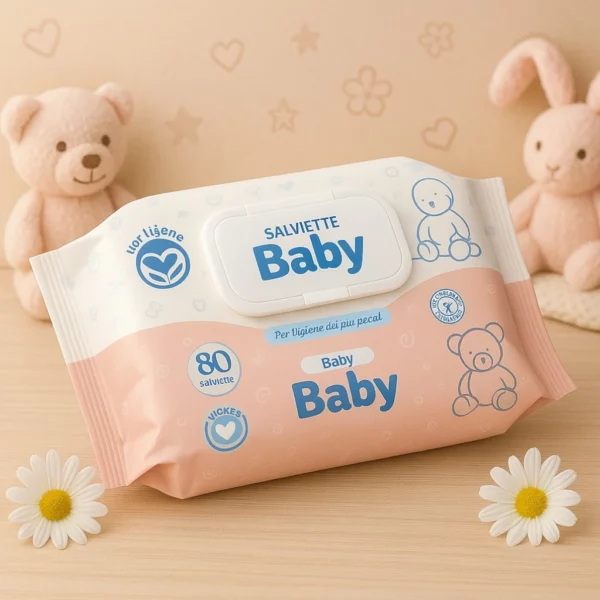 Lot de 3 : Paquet de 80 lingettes Bébé àNeutres - Setahome