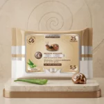 Lot de 6 🐌 Paquet de 25 Lingettes Démaquillantes Bave d’Escargot - Setablu
