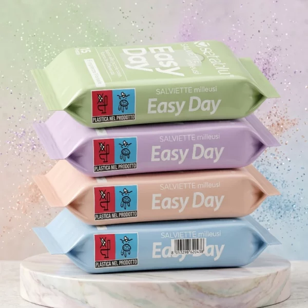 Kit de 6 X 4 🌸 24 Paquets Lingettes Multi-usages Easy Day - Setablu