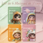 🌈 Pack Découverte : Lot de 4 Masques Visage Kormesic