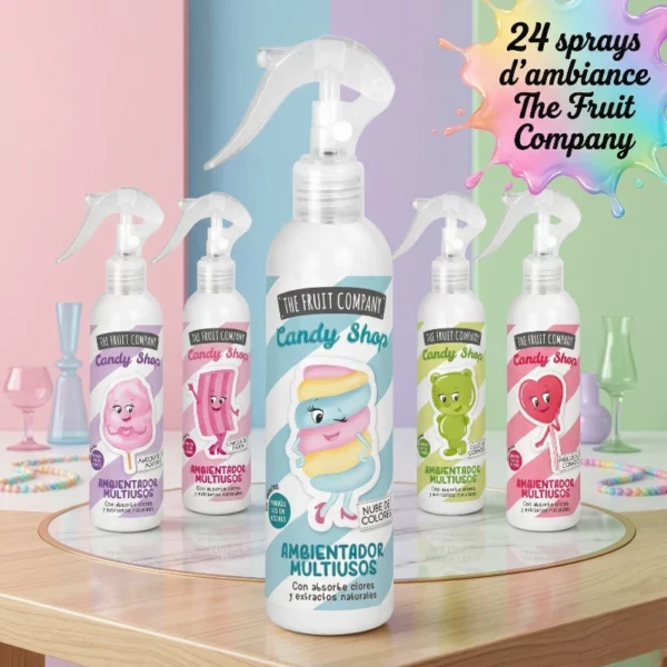 Mélange de 24 : Spray Désodorisant Pour Maison Collection Candy - The Fruit Company