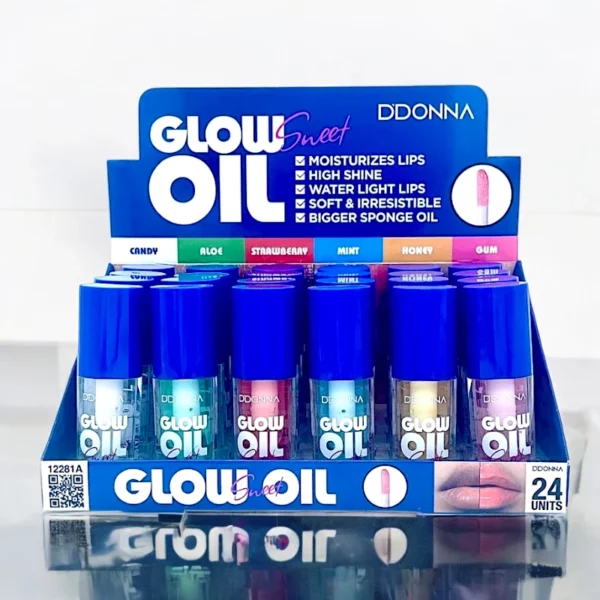 Présentoir de 24 Gloss "Glow Oil Sweet" - D'Donna