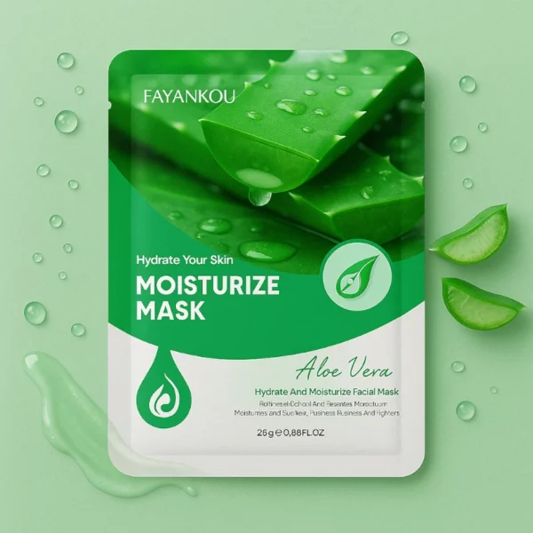Lot de 6 : Masques Visage Hydratants Aloe Vera 25g – FAYANKOU