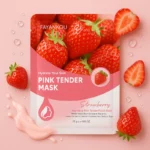 Lot de 6 : Masques Visage Hydratants Fraise 25g – FAYANKOU
