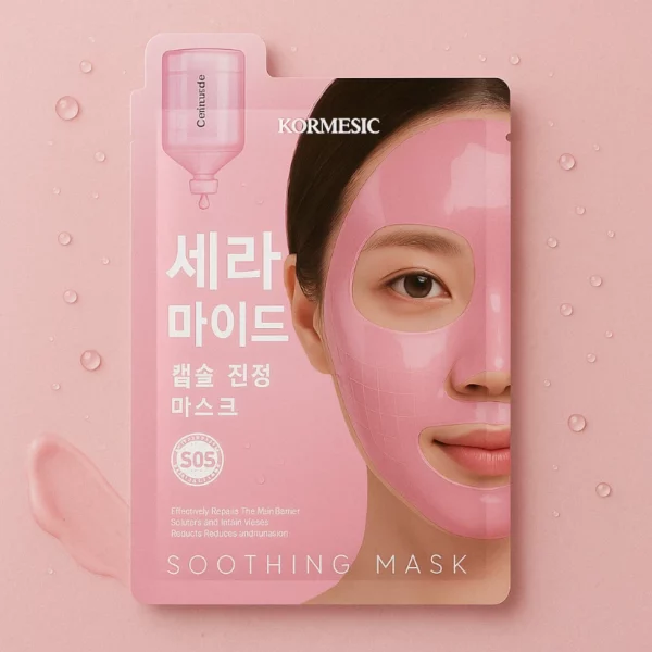 Lot de 6 : Masques Visage Apaisants à la Capsule de Céramide 35 ml – KORMESIC