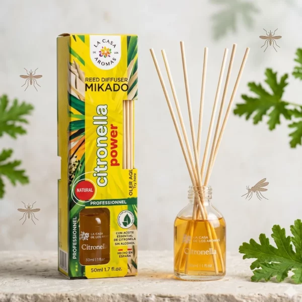 Lot de 6 Mikado naturel à la Citronnelle 50ml