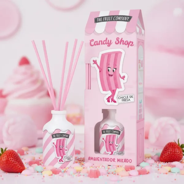 The Fruit Company | Mikado Bubble Gum à la Fraise | x6