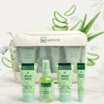 🌿 Trousse de Voyage 4 Pièces "Aloe Vera Travel Essential" – IDC Institute