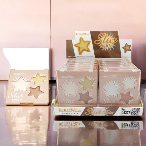 Présentoir de 12 : Illuminateur de Teint STAR LIGHTER - Leticia Well