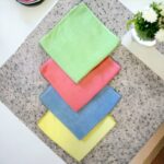 Lot de 24 : Torchons lisse en Microfibre
