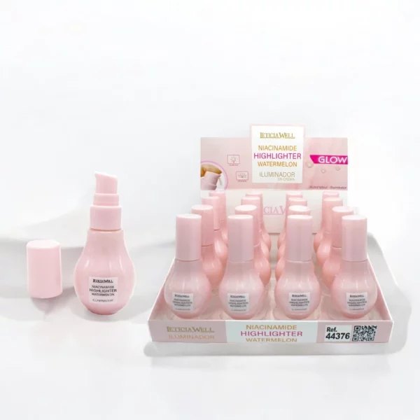 Présentoir de 16 : Illuminateur "Highlighter à la Niacinamide" - Leticia Well