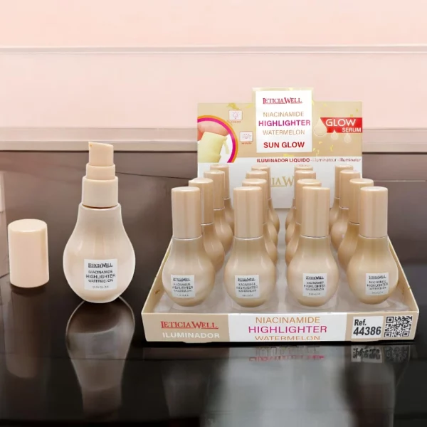 Présentoir de 16 : Serum Illuminateur de Teint liquide Niacinamide Pastèque - Leticia Well