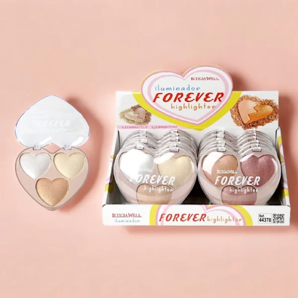 Présentoir de 12 : Illuminateur "Forever Highlighter" - Leticia Well
