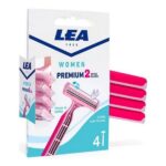 Lot de 5 paquets : Paquet de 4 rasoirs jettables pour femme - Lea