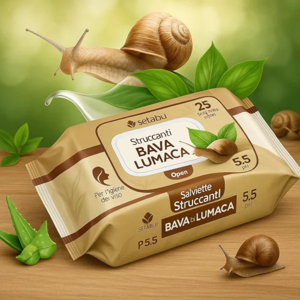 Lot de 3 : Paquet de 25 Lingettes Démaquillantes à la Bave d’Escargot - Setahome