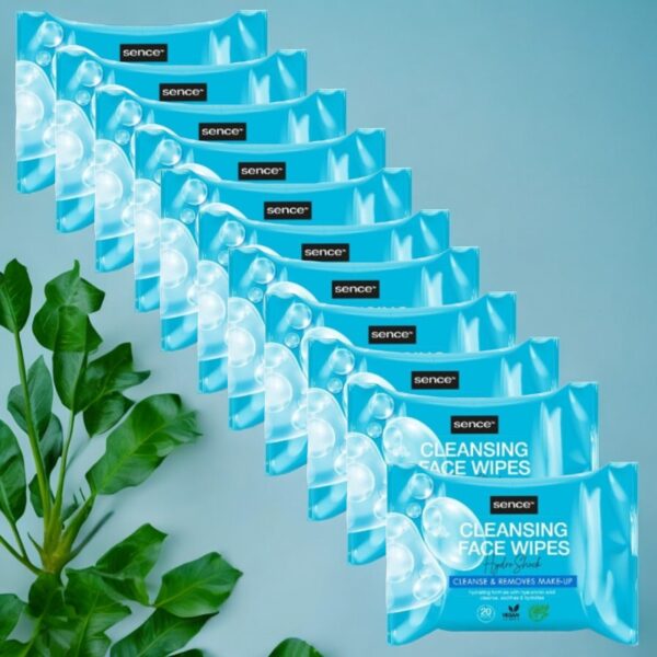 Lot de 20 : Paquet de Lingettes - Elimine Maquillage et Impuretés