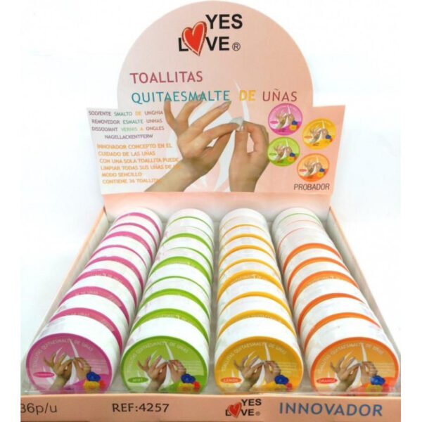 Pack de 36 : Lingettes dissolvantes parfuméees - Yes Love