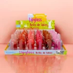 Présentoir de 24 : Lipgloss Porte-clé Lapin – Leticia Well