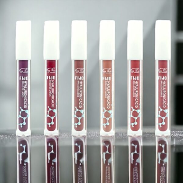 Lot de 24 : Lipgloss FIX à l'acide hyaluronique - 6 couleurs