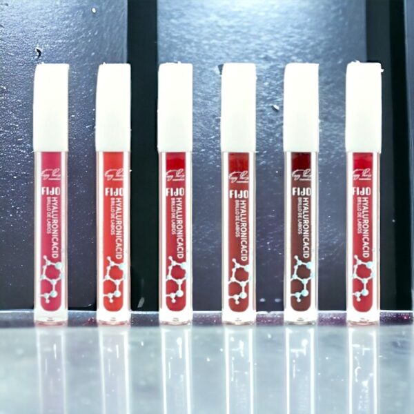 Lot de 24 : Lipgloss FIX à l'acide hyaluronique - 6 couleurs