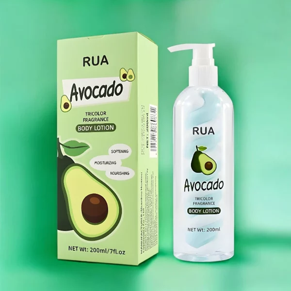 Lait Corporel Nourrissant, Hydratant et Adoucissant à l’Avocat – RUA