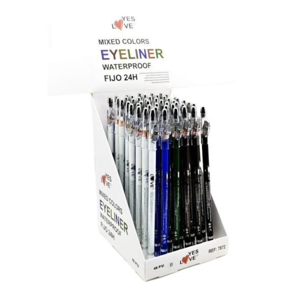 Présentoir de 48 : Crayon 6 couleurs yeux fixe 24h