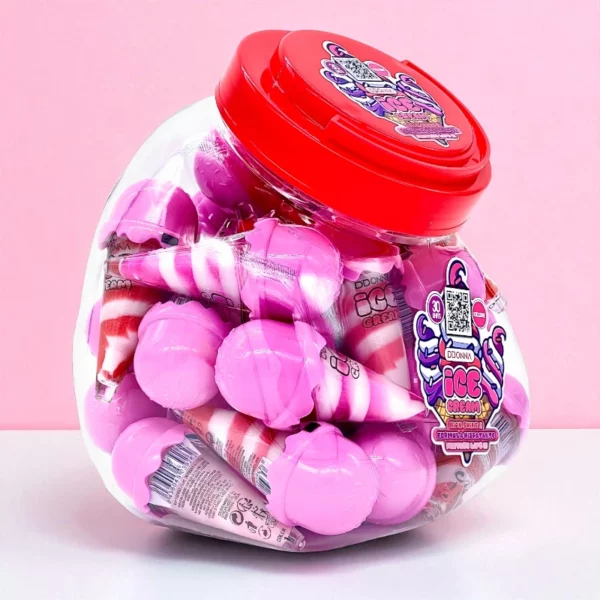 Présentoir de 30 : Huile à Lèvres Glace – Ice Cream Lip Oil – D'Donna