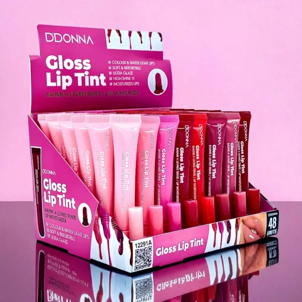 Présentoir de 48 : Gloss Lip Tint – D'Donna