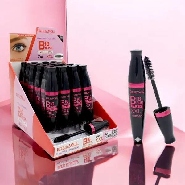 Présentoir de 24 : Mascara cils XXL - Leticia Well