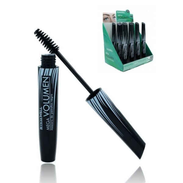 Présentoir de 12 : Mascaras noir mega volume