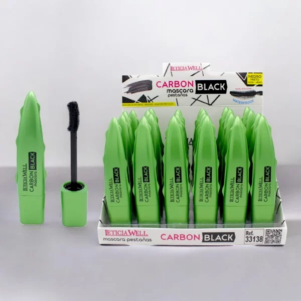 Présentoir de 24 : Mascara noir carbone