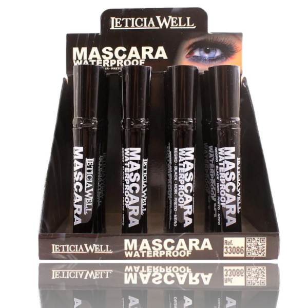 Présentoir de 12 : Mascaras noirs waterproof