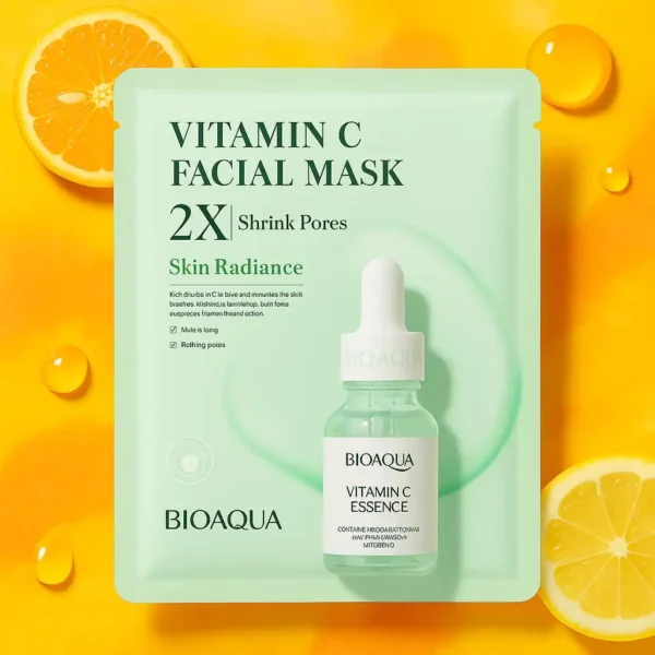 Pack de 6 : Masque Visage à la VITAMINE C. 30g – Bioaqua