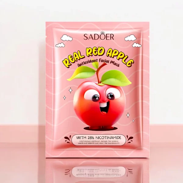 Boite de 12 : Masque Visage Pomme Rouge + Niacinamide 25g