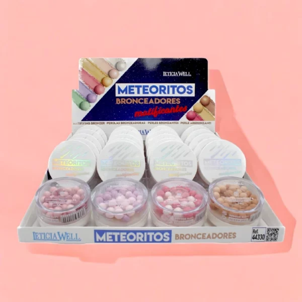 Présentoir de 24 : Météorites Bronzantes Matifiantes - Leticia Well