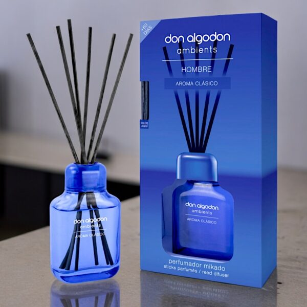 Lot de 3 Mikado Haut de Gamme pour Homme "Parfum Classique"