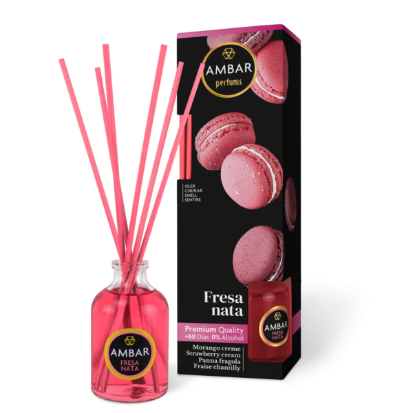 Pack de 12 : Mikado premium Fraise Chantilly 50ml