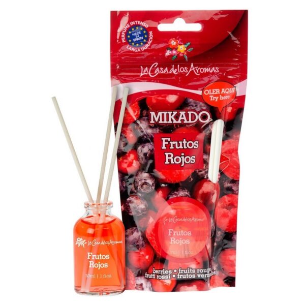 Carton de 12 Mikados 30ml Qualité premium - Fruits rouges