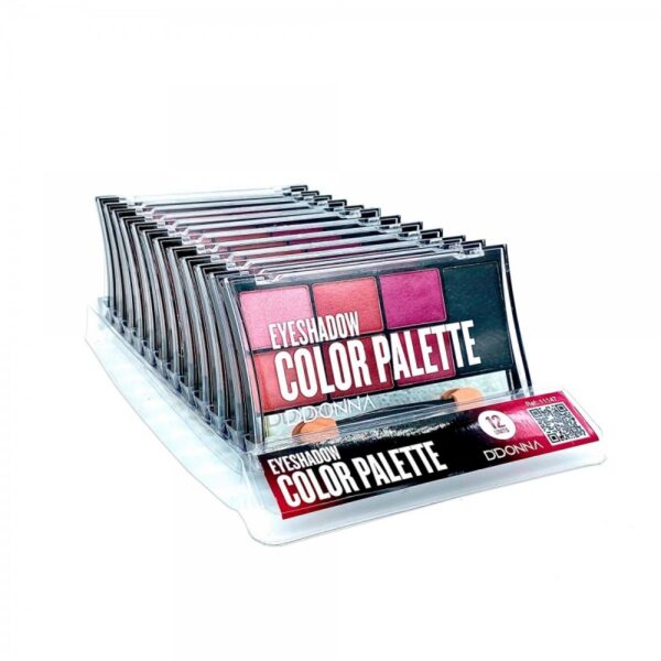 Pack de 12 : Palette fard a paupières Rose - D'Donna