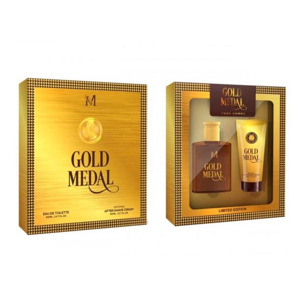 Coffret 2 pièces "GOLD METAL" Eau de parfum & Après rasage