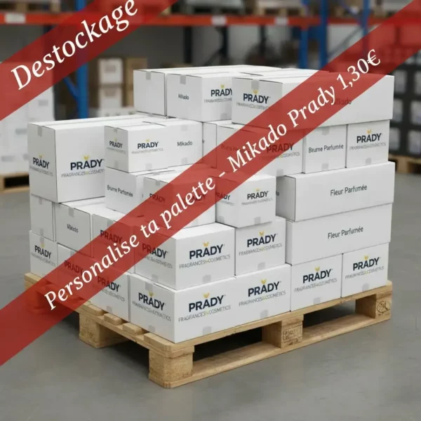 Mikado Prady 1,30€ 📦 Palette de Déstockage Personnalisable 73 Cartons | 876 Unités | - +ou- 5500€ à la Revente