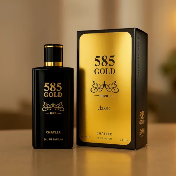 Lot de 5 : Eau de Toilette Homme 585 GOLD MEN CLASSIC 100ml – CHATLER