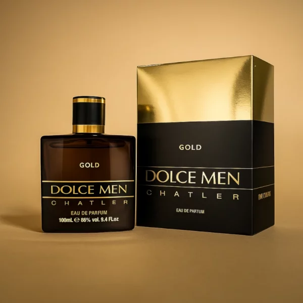 Lot de 5 : Eau de Toilette Homme DOLCE MEN GOLD 100ml – CHATLER