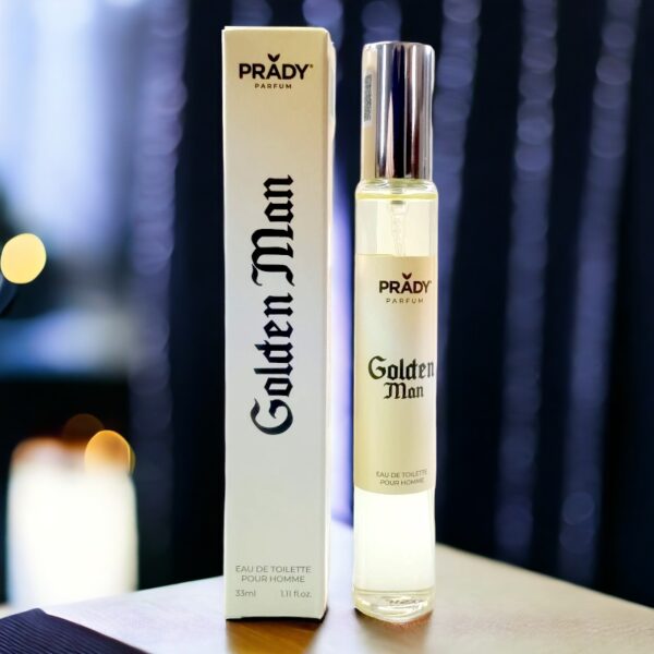 Lot de 3 : Eau de toilette générique homme GOLDEN MAN Prady – 33ml
