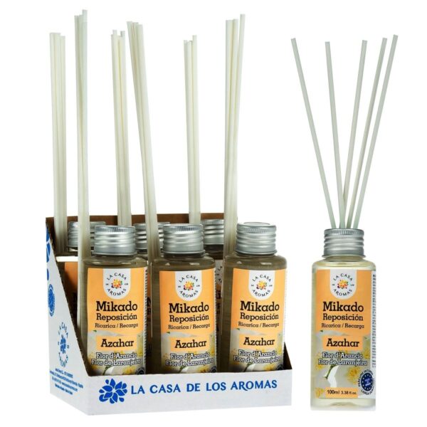 Lot de 6 Recharges de mikados premium 100ml  - Fleur de azahar