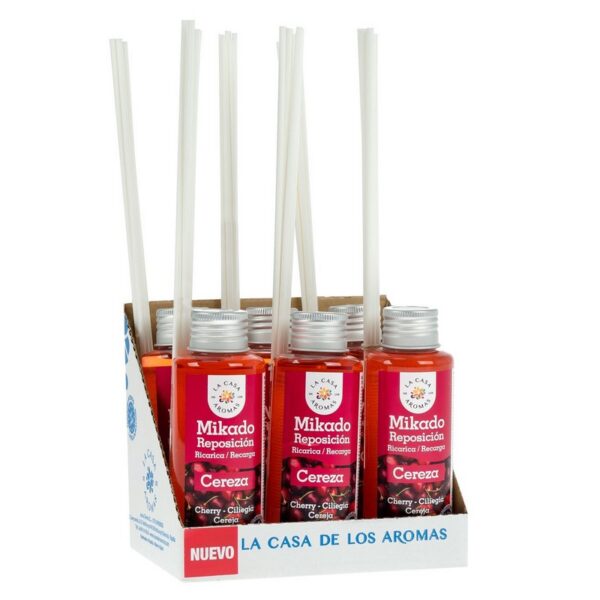 Lot de 6 Recharges de mikados premium 100ml  - Cerise